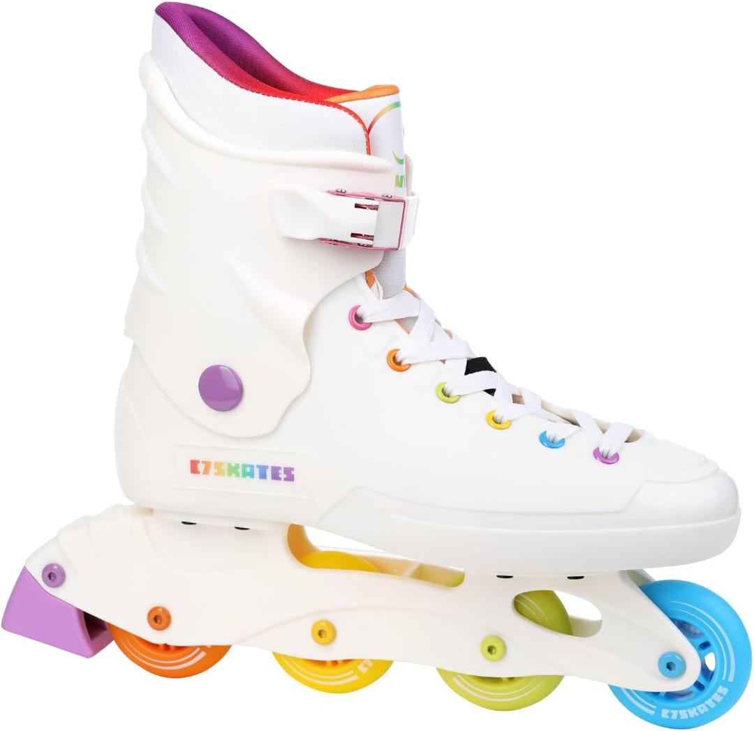 C SEVEN C7skates Nostalgic Adult Inline Skates for Women and Adult, Women's 7 / Youth 6 / Men's 6