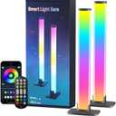 Barhootao RGB Light Bar,Smart LED Light Bar for Room,16 Million Colors,Three Control Modes,Dynamic Music Sync Mode,213 Preset Modes,USB InterfaceWithout Adapter