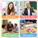 16 Pcs Sensory Worry Stones Textured Anxiety Stones Sensory Tools for Adults Stress Relief Items Autism Gift (Rectangle)