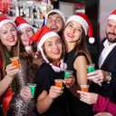 Nosiny 24 Pcs Christmas Shot Glasses 1.2 oz Team Naughty Team Nice Novelty Acrylic Shot Cups Acrylic Clear Christmas Party Favors for Adults Supplies Gifts (Tree Style)