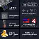 LONGER Laser Engraver Ray5 5000mW Engraver Machine with Air Assist Kit DIY CNC Laser Cutter Tool for Metal Glass Wood Working Area 15.7 "x15.7" with 4-in-1 Rotary Roller Kit