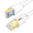 DDMALL CAT 8 Ethernet Cable 10ft 2 Pack, High Speed 40Gbps 2000MHz Network Internet LAN F/FTP CAT8 Patch Cord with Gold Plated RJ45 Connector for Gaming, Router, Modem, X Box (10ft 2 Pack White)