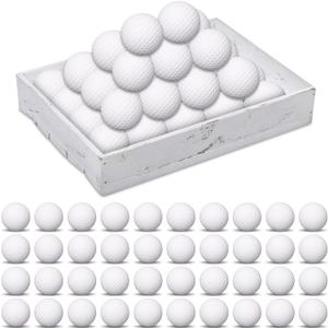 Yilloog 120 Pack Foam Golf Practice Balls Bulk, Soft Foam Balls for Golf Practice, Realistic Feel and Limited Flight Training for Indoor or Outdoor Party (White)