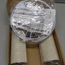 Small Lamp Shades Set of 2, Beige Drum Lampshades 8.7''Top X 8.7'' Bottom X 7.9'' High, Replacement Lamp Shades Natural Linen for Table Lamps Floor Lamps Chandelier Lamps, Easy Assembly Required