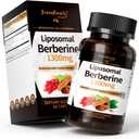 GREENPEOPLE Liposomal Berberine HCL1300mg - Berberine Supplement with Ceylon Cinnamon Activates AMPK - High Absorption Formula Healthy Weight Support Non-GMO/Vegan 30-Day (60 Count (Pack of 1), BBD 04/2027