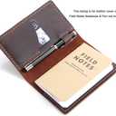 Robrasim Leather Journal Cover for Field Notes, Notebook Cover for Moleskine Cahier, Handmade Vintage Leather Cover for 3.5" x 5.5" Notebooks, Coffee