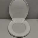 KOHLER 4639-RL-95 Cachet ReadyLatch Round Toilet Seat Soft Close, Ice Grey