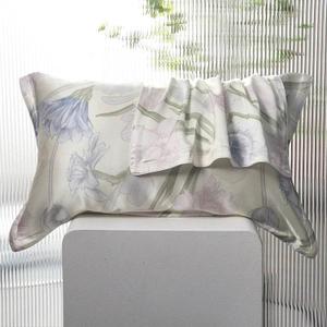 Silk Pillowcase for Hair and Skin, 4 Pack 100% Mulberry Silk Pillowcase 25 Momme, 600 Thread Count, Both Side Pure Silk Pillow Cover with Hidden Zipper (Gray, Standard 20''×26'')