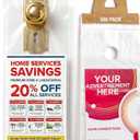 500 Plastic Door Hanger Bags 6x12 Clear Waterproof And Secure