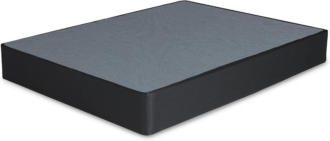 Signature Design by Ashley 10" Mattress Box Spring with Metal Foundation, Sturdy and Durable, Ready to Assemble, Parts and Tools Included, Full, Removable Black Fabric Cover
