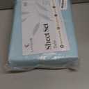 LuxClub 4 PC Full Size Sheet Set Deep Pockets 18" Wrinkle Free Cooling Sheets Machine Washable Hotel Bedding Silky Soft - Aqua Full