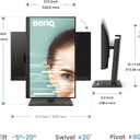 BenQ GW2490T Computer Monitor 24" 100Hz FHD 1920x1080p | IPS | Eye-Care Tech | Low Blue Light | Anti-Glare | Adaptive Brightness | Height and Tilt Adjustable | Built-in Speakers | DisplayPort | HDMI