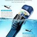 Greatever Full Face Snorkel Mask, Snorkeling Gear for Adults with Latest Dry Top Breathing System and Detachable Camera Mount, Foldable Snorkel Set for Family Snorkeling Trips, Anti-Fog & Anti-Leak