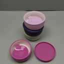 Pandaloo Porcelain Kids Bowls with Removable Silicone Sleeve & Lid  Strong Suction Base, Microwave & Dishwasher Safe, Toddler-Proof, Non-Slip Ceramic Feeding Bowls for Babies & Toddlers (Set of 4) (Blueberry/Sweet Sage/Deep Purple/Lilac Rhapsody)