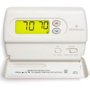 White-Rodgers Emerson 1F86-344 Non-Programmable Thermostat for Single-Stage Systems