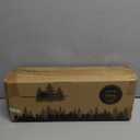 RICHER HOUSE Bathroom Shelves, Black Floating Wall Shelf Organizer Over Toilet Storage with 2 Shelves