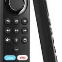 Replacement Voice Remote Fit for All Fire-Series TV Cube/Stick, Compatible with Firestick 4K Max/4K/Stick/Lite/HD, Fit for All Hisense, TCL, Insignia-Pioneer-Omni QLED Series, Not for Roku