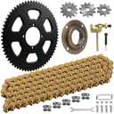 65 Tooth Sprocket 54mm Bore with 35 Chain 108 Links Drive Chain Upgrade Kit Replacement for Razor MX650 MX500 SX500 RSF650 Electric Dirt Bike Dirt Rocket with MY1020 Motor Accessories Parts