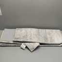 Abstract Kitchen Runner Rug 4x8 - Washable Wide Rugs for Hallway Bedroom Laundry Low Pile Stain Resistant Entryway Dining Room Carpet with Non Slip Backing Modern Decoration Mat 4x8 Beige