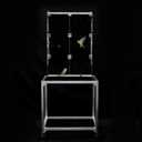 GuineaLoft™ Model-ET213 Crystal Clear Acrylic Bird Cage
