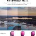 ND Filters Set for Insta360 ACE Pro Lens Accessories 4 Pack CPL ND8 ND16 ND32 Quick Release Ultra Slim Aluminum Frame