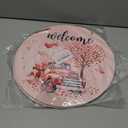 2 x Valentines Day Decorations St Patricks Day Decorations Reversible Valentines Wreath Truck Door Decor Hanging Wall Welcome Sign Wooden Front Door Hanger Wreath for Porch Wall Indoor Home Decor