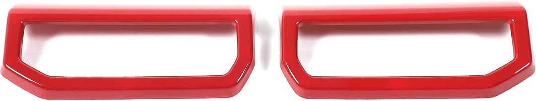 Daeiclru Dashboard Side Air Vent Outlet A/C Decorative Cover Compatible with Toyota Tacoma 2024 2025, Dashboard Air Vent Air-Conditioner Wind Outlet Frame Cover Trim Accessories (Red)