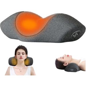 THOUSAND SUNNY Rechargeable Neck Massager Pillow with Heat and Vibration for Neck and Shoulder Pain Relief from Long Study Work