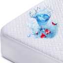 Hanherry 100% Waterproof Mattress Protector King Size, Mattress Cover 3D Air Fabric Cooling Mattress Pad Cover Smooth Soft Breathable Noiseless, 8''-21'' Deep Pocket