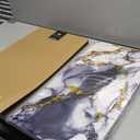 Wall Panels Peel and Stick，PVC Imitation Artificial Marble Tiles Sticker，10 pcs 23.6" L x 11.8" W，Heat-Resistant Backsplash Tile, Ideal for Kitchen Bathrooms Living Rooms Bedrooms