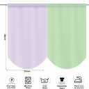 SmoothNovelty 6 Pcs School Classroom Curtains Back to Classroom Colorful Curtains for Kindergarten Daycare Primary Bedroom Playroom Room Decor(Pastel), 24"W x 36"L