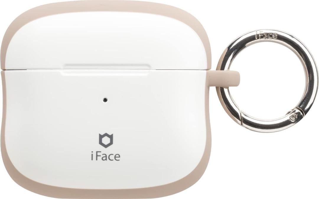 iFace First Class Case [Compatible with AirPods 3]  Cute Shockproof Hybrid Dual Layer [Hard Cover + Bumper] Keychain Protective Case [Drop Tested]  Milk