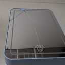 Skincare Fridge With Dimmable LED Light Mirror, 4L Makeup Mini Fridge for Bedroom, Car, Office & Dorm, Cooler & Warmer, Portable Small Refrigerator for Cosmetics, Skin Care and Food, Blue