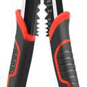 HAUTMEC 8" Diagonal Cutting Pliers, 4 in 1 Multifunction Side Cutters Pliers with Pro-High Leverage, CRV Steel Heavy Duty Wire Diagonal Cutters for Electricians, Mechanics & DIY, HT0272-PL