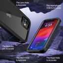 ANB for iPhone 11 Case,Hard PC+Soft Silicone 3in1 Heavy Duty Military Grade Shock Resistant Case for iPhone 11 6.1 Inch Support Wireless Charging. (Black)