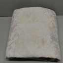 Beauoop Beige Floral Jacquard Blackout Curtains 84 Inches Long 2 Panels for Bedroom Living Room Flower Chenille Room Darkening Thermal Insulated Soundproof Grommet Window Treatments Drapes 52x84x2