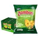 Zambos Salsa Verde Plantain Chips, 5.29 oz – Crunchy Snack, Gluten Free – Bold Chili Lime Flavor – (Pack of 12) BEST BY MARCH 23 2026