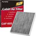 Puroma Cabin Air Filter with Activated Carbon, Compatible with CF12160, CAF1948P, Hyundai Kona 18-23, Tucson 16-21, Veloster 19-21, Venue 20-24, KIA Seltos 21-24, Soul 20-24, Sportage 17-22