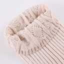 JANGANNSA Winter Kids Scarf Warm Children Neck Warmer Reversible Boys Girls Knitted Scarves (Beige)