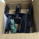 4x4 Heavy Duty Adjustable Angle Pergola Brackets Kit, Black Metal Roof Riser Beam Bracket (3 Pack)