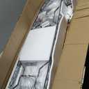 Garwarm 5-Light Black Dining Room Light Fixture, Farmhouse Flush Mount Ceiling Light, Industrial Kitchen Light Fixtures Ceiling Mount for Living Room Bedroom Cafe (43.3IN / Black)