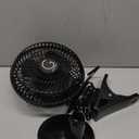 Genesis 6-Inch Clip Convertible Table-Top & Clip Fan Two Quiet Speeds - Ideal For The Home, Office, Dorm, More Black (A1CLIPFANBLACK