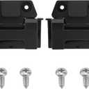 Tinoaly 2pcs Igloo Cooler Hinges, Black Plastic Hinges Replacement with 4 Silver Iron Screws Cooler Latch Replacement Parts Compatible with Qt BMX