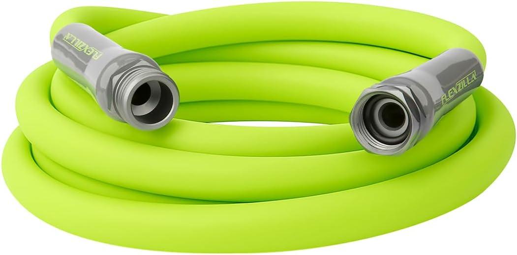 Flexzilla Garden Lead-in Hose 5/8 in. x 10 ft., Lightweight All-Weather Water Hose, Durable and Flexible, Leak-Free Connections (Chartreuse)
