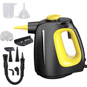 Handheld Steam Cleaner with 9 pcs Accessories Multi Surface Steam Cleaner for Home 530ml Natural Multi Purpose Steamer for Cleaning Grime, Grease Floor, Upholstery, Grout and Car