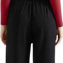 SUUKSESS Women Business Casual Long Sleeve Tops Double Lined Basic T Shirts (Large, 06 Wine Red)