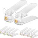 CiBiZi Clear Shoe Slots Organizers 10Pack Shoe Stacker Organizer for Closet Shoe Stackers for a Pair of Shoes Shoe Display Shelf Shoe Rack Holders Space Saver Shoe Organizer(Clear)