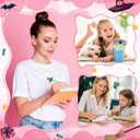 3 x 12 Pieces Halloween Witch Party Favors Witch Hat and Crown Ballpoint Pen Colorful Witch Retractable Gel Ink Pen for Office Home Halloween Favos Goody Bag Filler Rewards Supplies