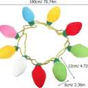 Veemoon 1PC Felt Ball Garland Adorable Xmas DIY Knitted Hanging Decor Decorative Xmas Outdoor Party Pendant