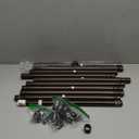 Curtain Rods for Windows 16 to 144 Inches Adjustable Length 1 Inch Diameter Window Curtain Rod with Aluminium End Cap, Antique Bronze